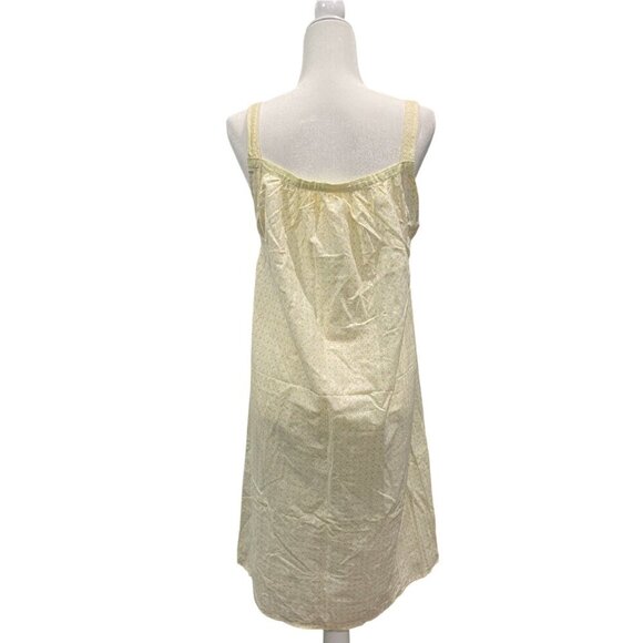 Babydoll Sleeveless House Dress Cottagecore Cotton Lace Trim Nightgown - Picture 3 of 3